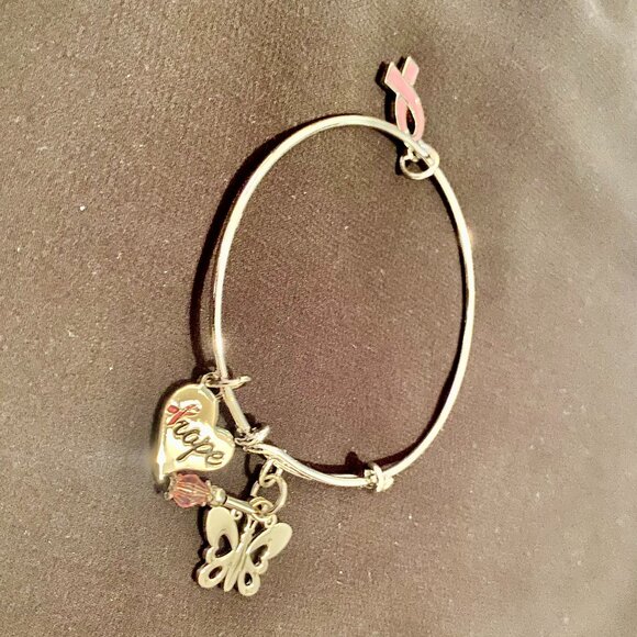 Charm Bracelet for Breast Cancer - Picture 4 of 8
